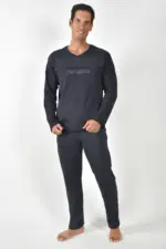 Guy Laroche χειμερινή ανδρική πυζάμα καρό