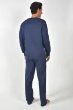 Guy Laroche χειμερινή ανδρική πυζάμα μπλε - Image 3