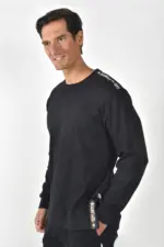 Guy Laroche χειμερινή ανδρική πυζάμα μαύρη - Image 2