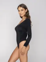Micro Touch Comfort κορμάκι string με μακρύ μανίκι - Image 2